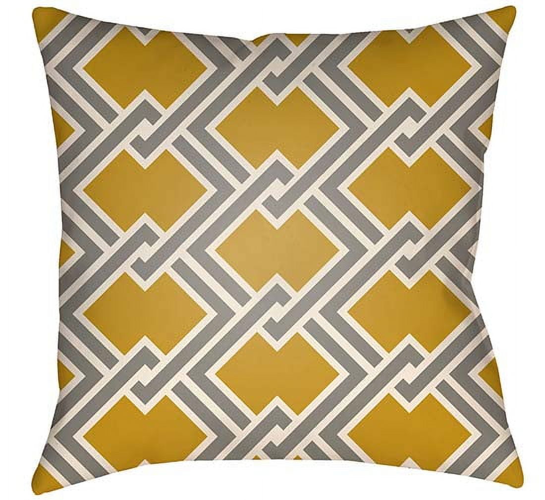 Picture of Artistic Weavers LTCH1106-2020 Litchfield Square Pillow&#44; Gold &amp; Gray - 20 x 20 in.
