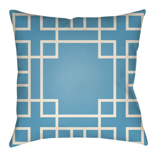 LTCH1127-1818 Litchfield Square Pillow, Teal & Ivory - 18 x 18 in.