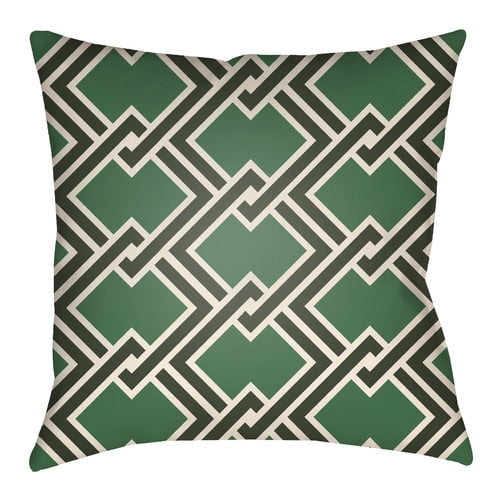 Picture of Artistic Weavers LTCH1105-2020 Litchfield Square Pillow&#44; Kelly Green &amp; Forest Green - 20 x 20 in.