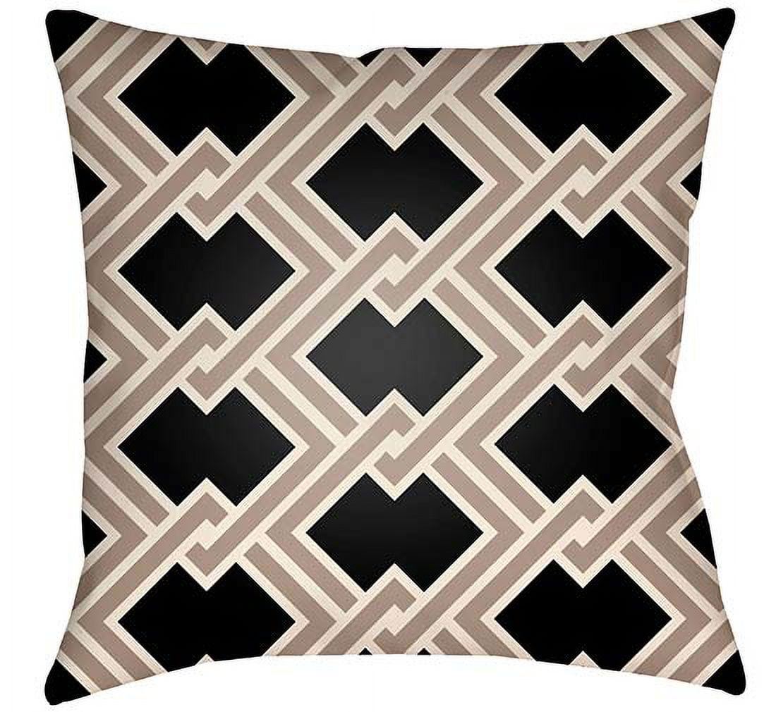 Picture of Artistic Weavers LTCH1110-1818 Litchfield Square Pillow&#44; Onyx &amp; Taupe - 18 x 18 in.