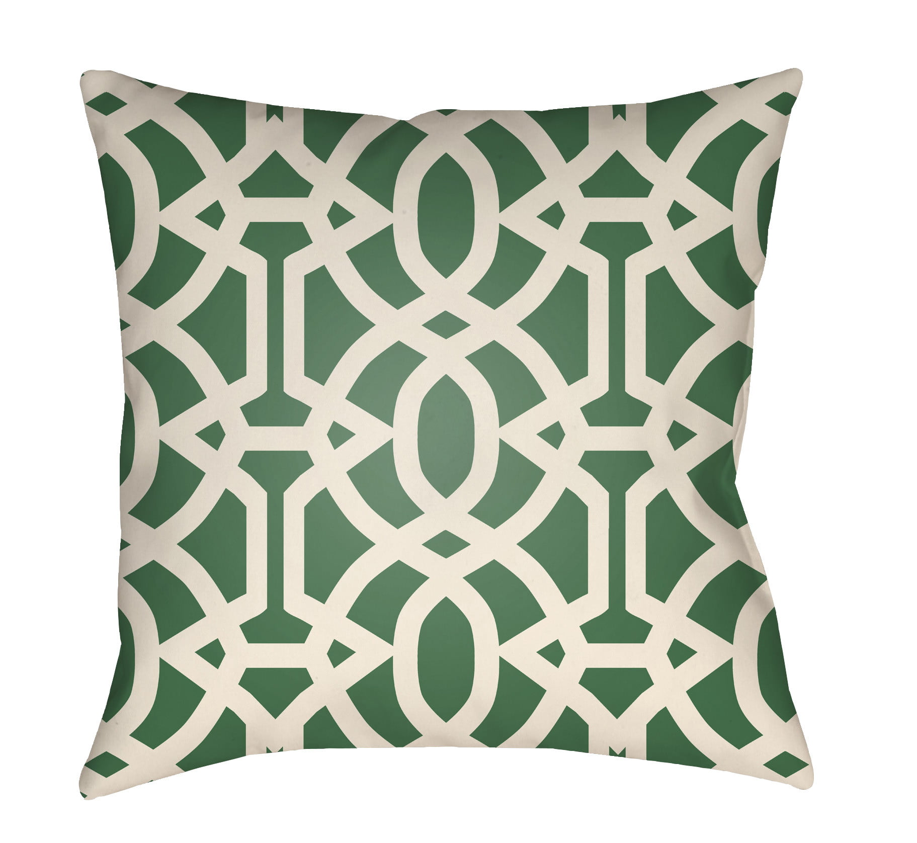 Picture of Artistic Weavers LTCH1116-2222 Litchfield Square Pillow&#44; Kelly Green &amp; Ivory - 22 x 22 in.