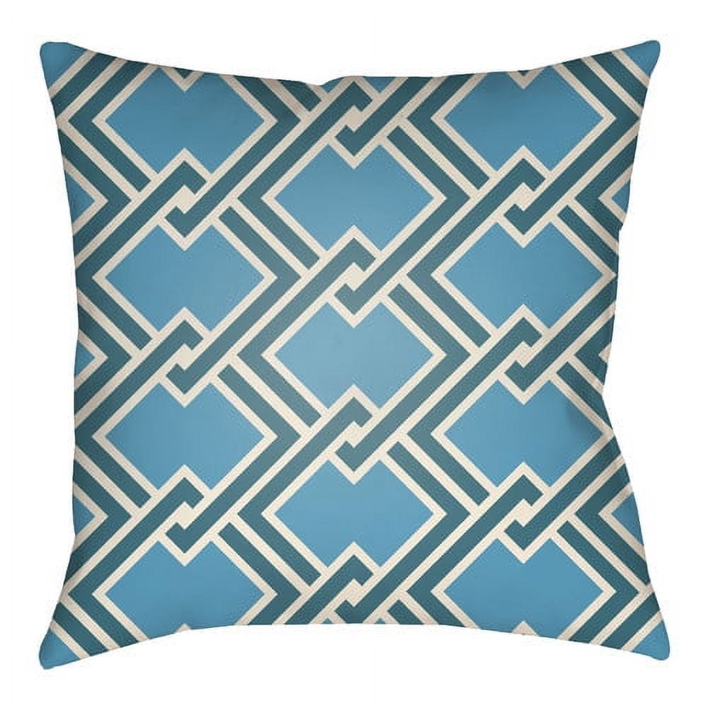 Picture of Artistic Weavers LTCH1109-1616 Litchfield Square Pillow&#44; Light Blue & Taupe - 16 x 16 ft.