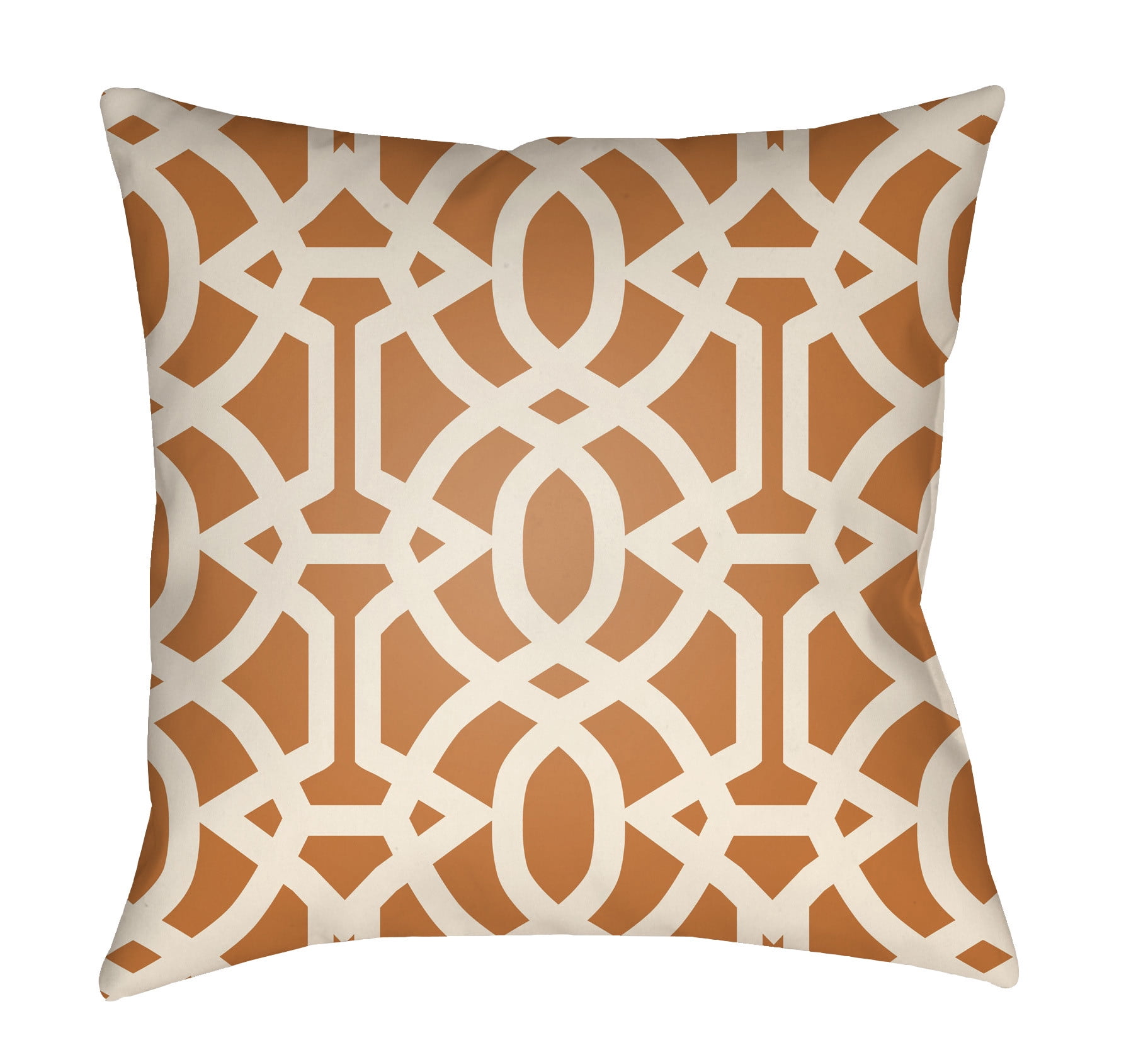 LTCH1117-1616 Litchfield Square Pillow, Tangerine & Ivory - 16 x 16 ft.