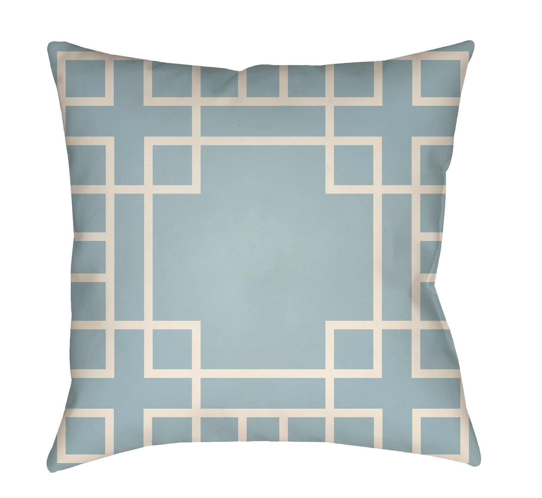 LTCH1128-1818 Litchfield Square Pillow, Light Blue & Ivory - 18 x 18 in.