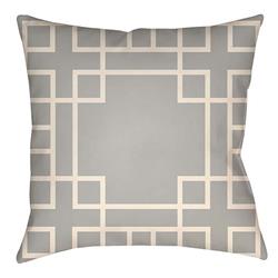 LTCH1129-2626 Litchfield Square Pillow, Gray & Ivory - 26 x 26 in.