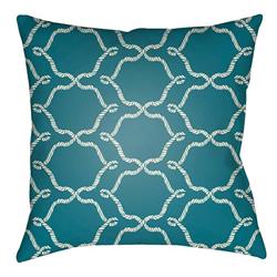 LTCH1354-2222 Litchfield Square Pillow, Teal & Ivory - 22 x 22 in.
