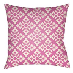 LTCH1359-2020 Litchfield Square Pillow, Fuchsia & Ivory - 20 x 20 in.