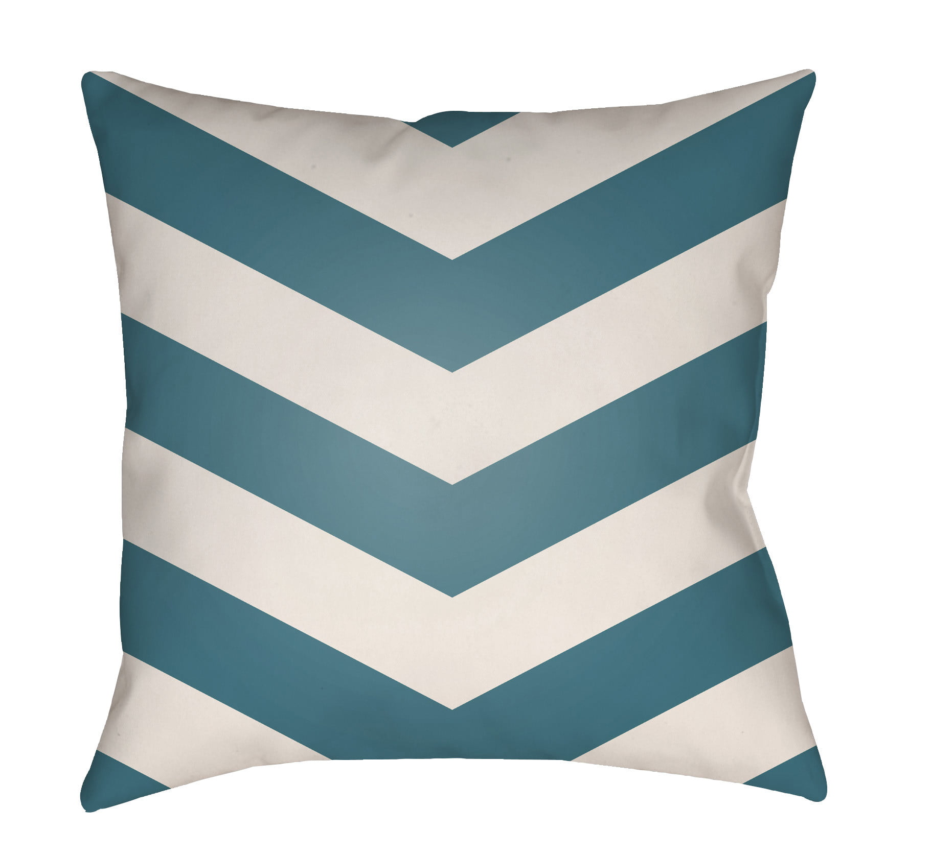 LTCH1002-2020 Litchfield Square Pillow, Teal & Ivory - 20 x 20 in.