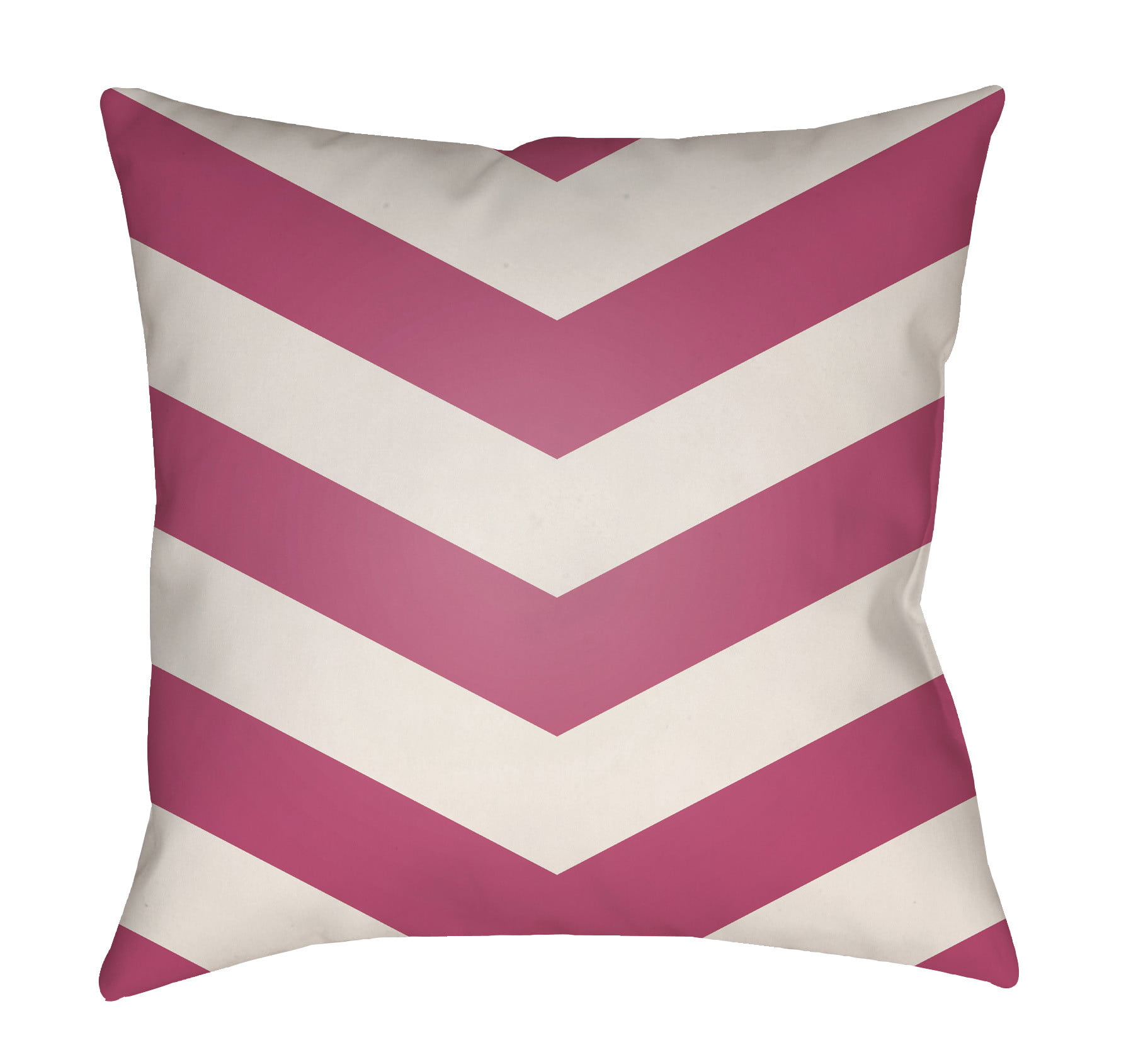 LTCH1010-2020 Litchfield Square Pillow, Hot Pink & Ivory - 20 x 20 in.