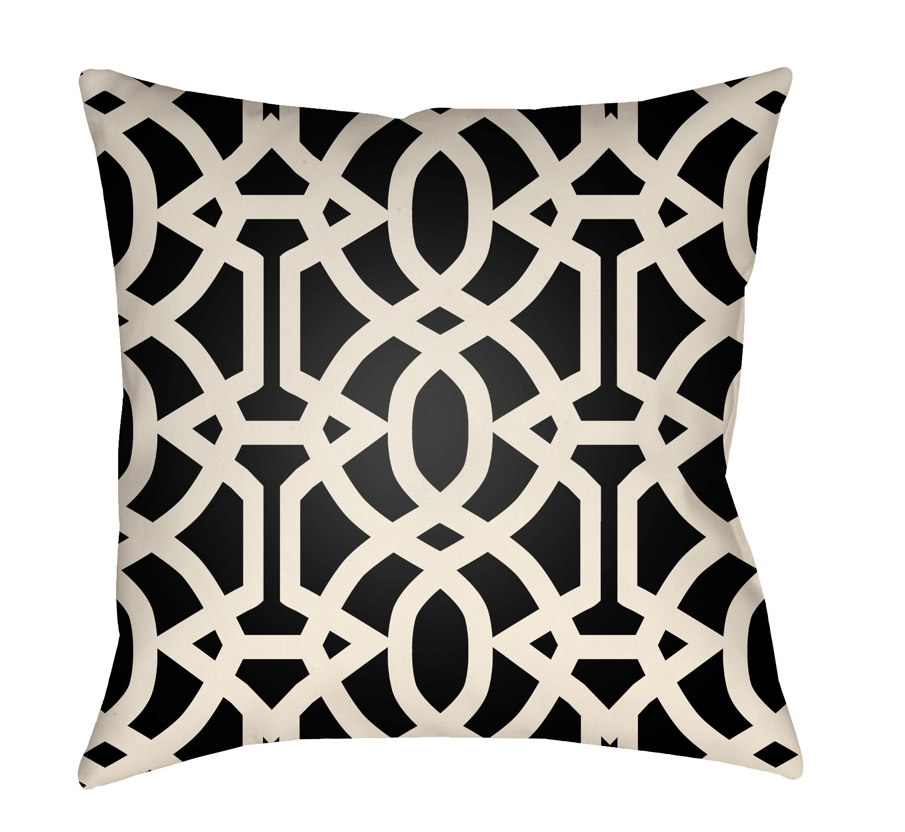 Picture of Artistic Weavers LTCH1112-2020 Litchfield Square Pillow&#44; Onyx Black &amp; Ivory - 20 x 20 in.