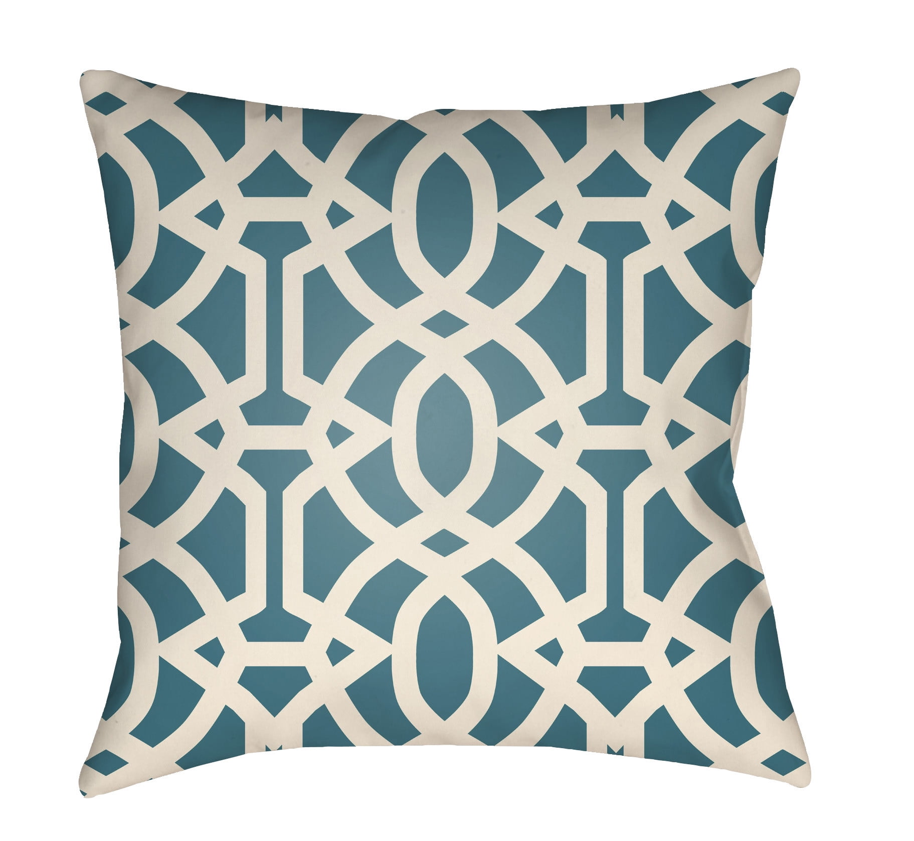 Picture of Artistic Weavers LTCH1114-1616 Litchfield Square Pillow&#44; Teal &amp; Ivory - 16 x 16 in.