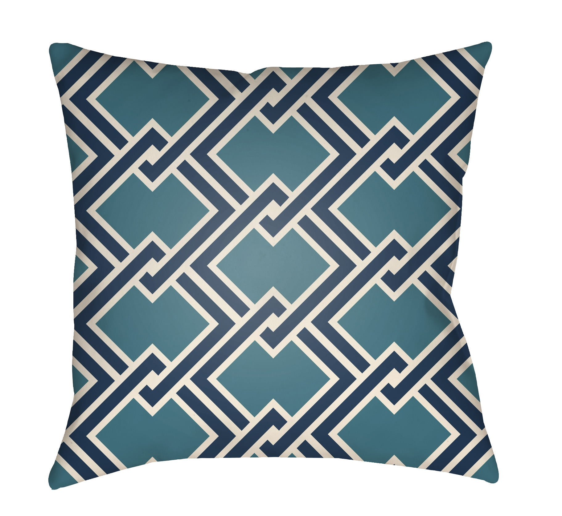 Picture of Artistic Weavers LTCH1101-2626 Litchfield Square Pillow&#44; Teal &amp; Navy Blue - 26 x 26 in.