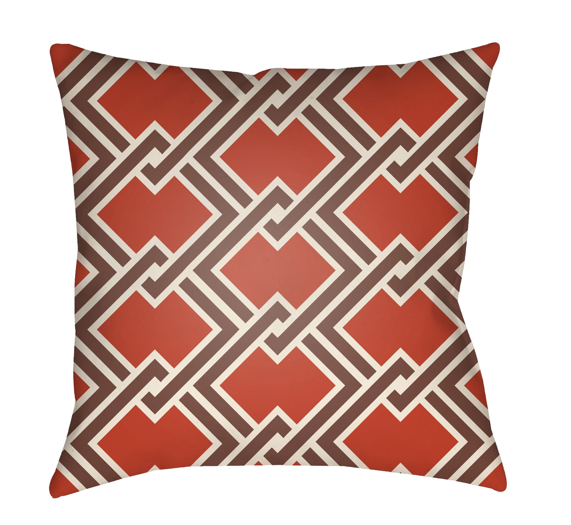 Picture of Artistic Weavers LTCH1108-1818 Litchfield Square Pillow&#44; Poppy Red &amp; Burgundy - 18 x 18 in.
