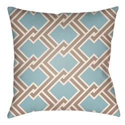 LTCH1109-2626 Litchfield Square Pillow, Light Blue & Taupe - 26 x 26 in.