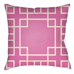 LTCH1135-2020 Litchfield Square Pillow, Fuchsia & Ivory - 20 x 20 in.