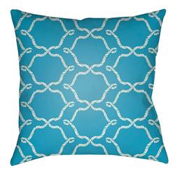 LTCH1345-2626 Litchfield Square Pillow, Aqua & Ivory - 26 x 26 in.