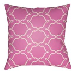 LTCH1347-2020 Litchfield Square Pillow, Fuchsia & Ivory - 20 x 20 in.