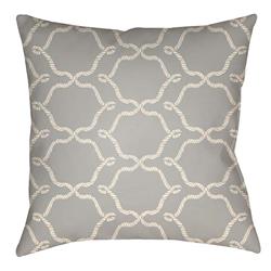 LTCH1353-2626 Litchfield Square Pillow, Gray & Ivory - 26 x 26 in.