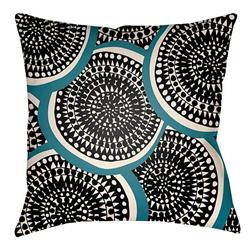 LTCH1377-2626 Litchfield Square Pillow, Onyx Black & Ivory - 26 x 26 in.