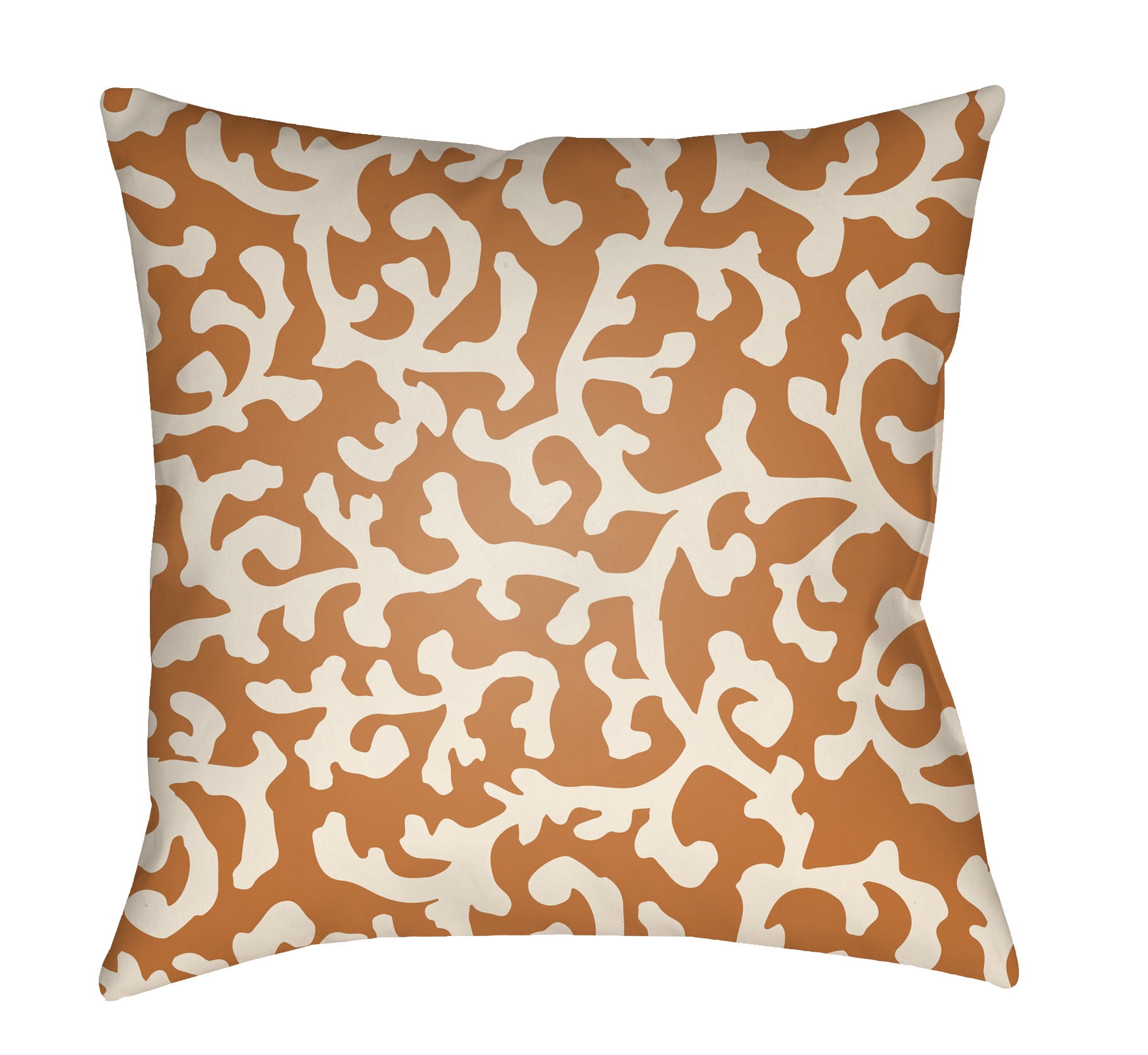 LTCH1387-2020 Litchfield Square Pillow, Tangerine & Ivory - 20 x 20 in.