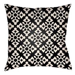 LTCH1368-2020 Litchfield Square Pillow, Onyx Black & Ivory - 20 x 20 in.