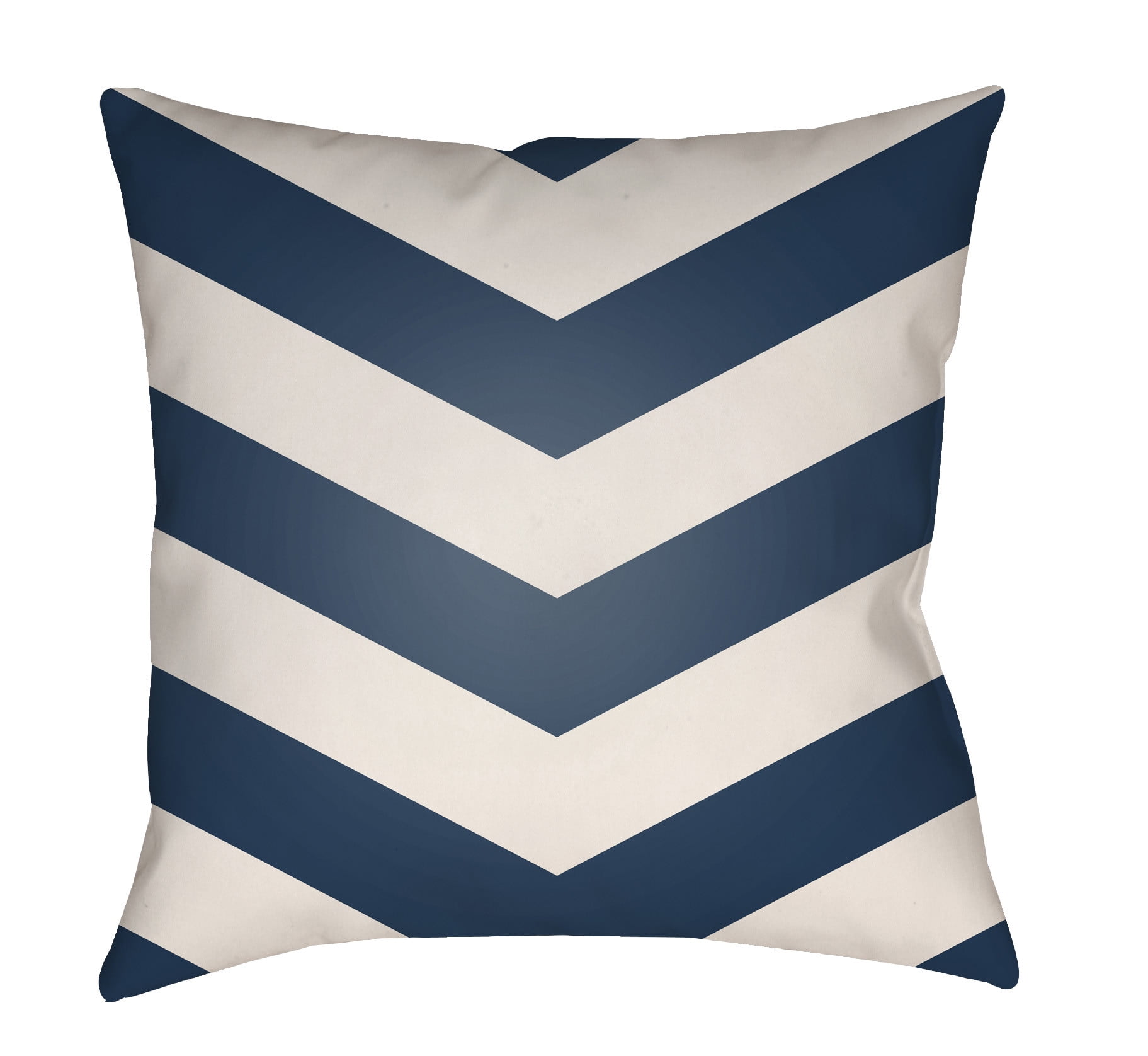 LTCH1001-1616 Litchfield Square Pillow, Navy Blue & Ivory - 16 x 16 in.