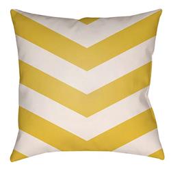 LTCH1005-2626 Litchfield Square Pillow, Bright Yellow & Ivory - 26 x 26 in.