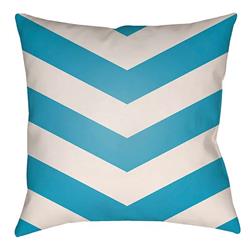 LTCH1013-2626 Litchfield Square Pillow, Aqua & Ivory - 26 x 26 in.