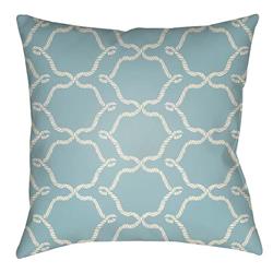 LTCH1350-2020 Litchfield Square Pillow, Light Blue & Ivory - 20 x 20 in.