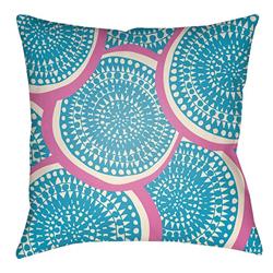 LTCH1369-2222 Litchfield Square Pillow, Aqua & Ivory - 22 x 22 in.