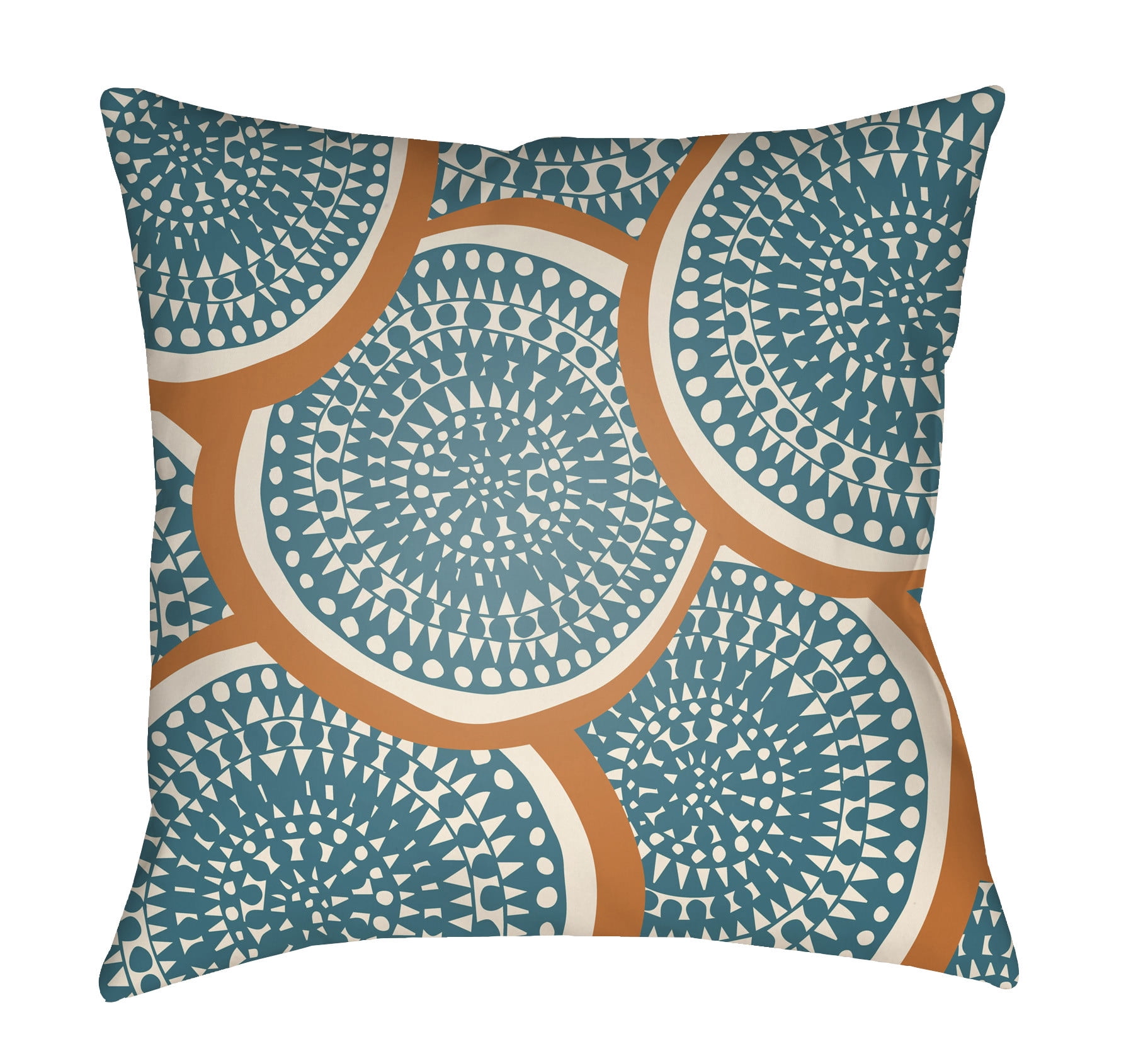 LTCH1374-2020 Litchfield Square Pillow, Teal & Ivory - 20 x 20 in.