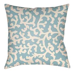 LTCH1390-2020 Litchfield Square Pillow, Light Blue & Ivory - 20 x 20 in.
