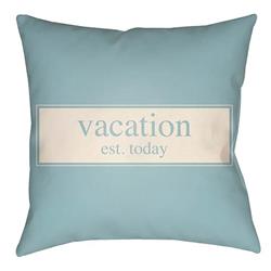 LTCH1420-2020 Litchfield Square Pillow, Light Blue & Ivory - 20 x 20 in.