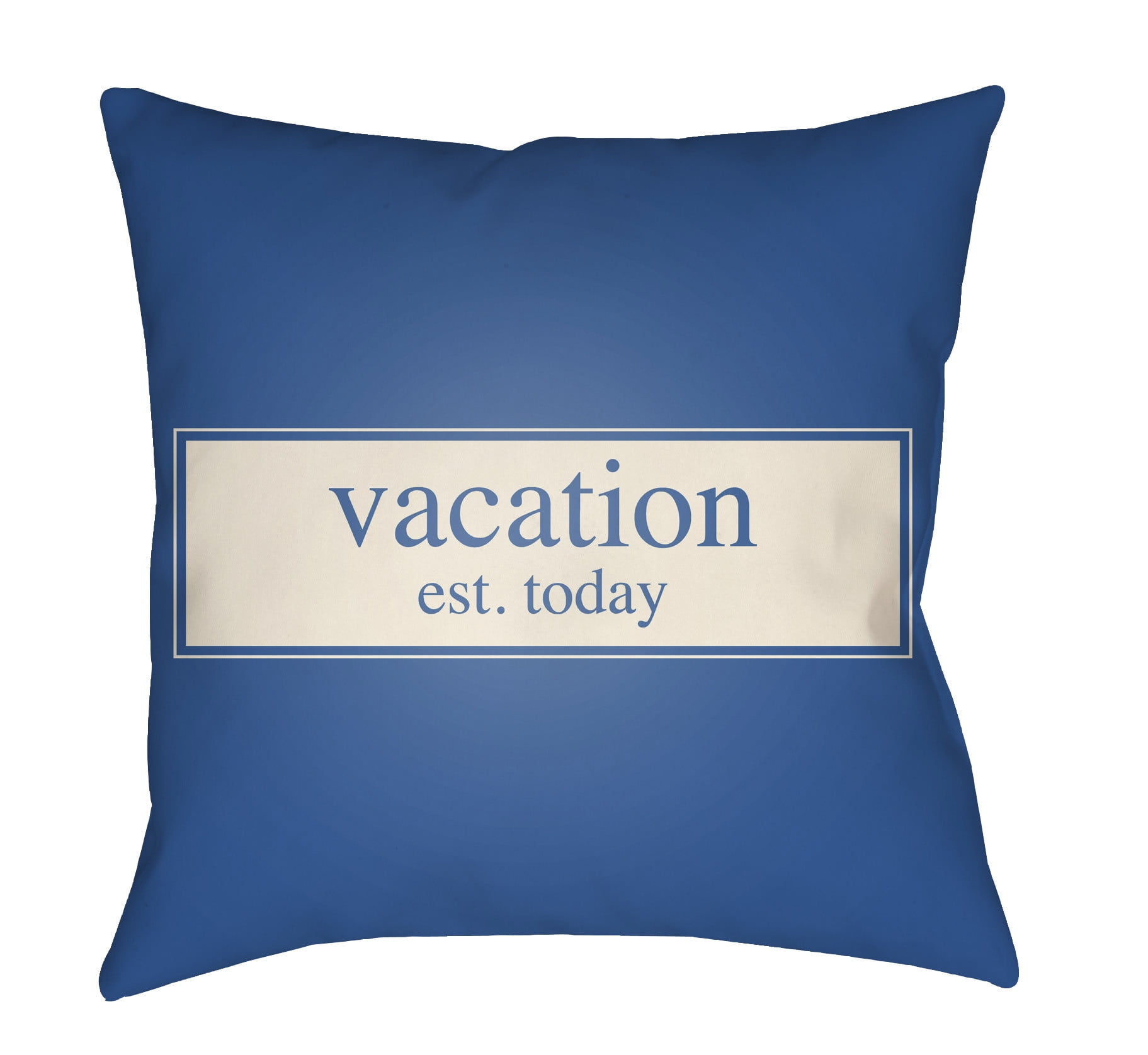 LTCH1422-1616 Litchfield Square Pillow, Royal Blue & Ivory - 16 x 16 in.