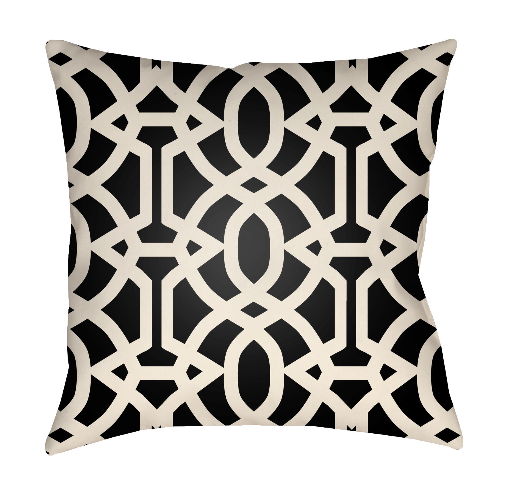Picture of Artistic Weavers LTCH1112-1616 Litchfield Square Pillow&#44; Onyx Black &amp; Ivory - 16 x 16 in.
