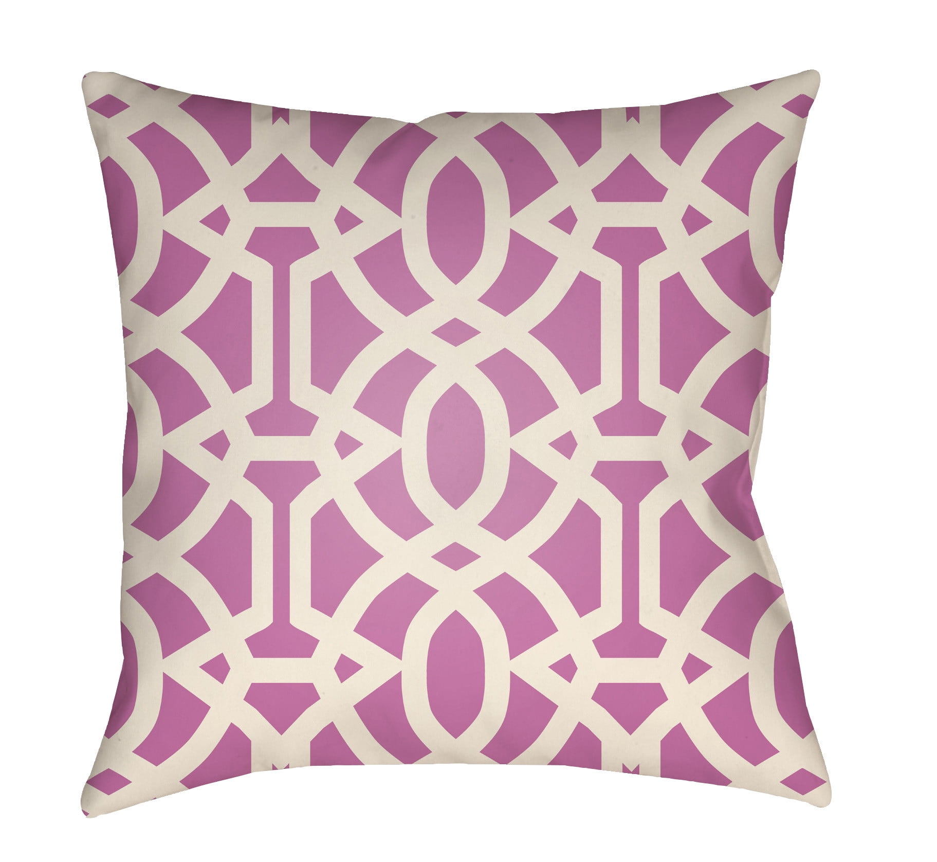 LTCH1120-1616 Litchfield Square Pillow, Fuchsia & Ivory - 16 x 16 ft.