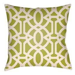 LTCH1121-2222 Litchfield Square Pillow, Lime Green & Ivory - 22 x 22 in.