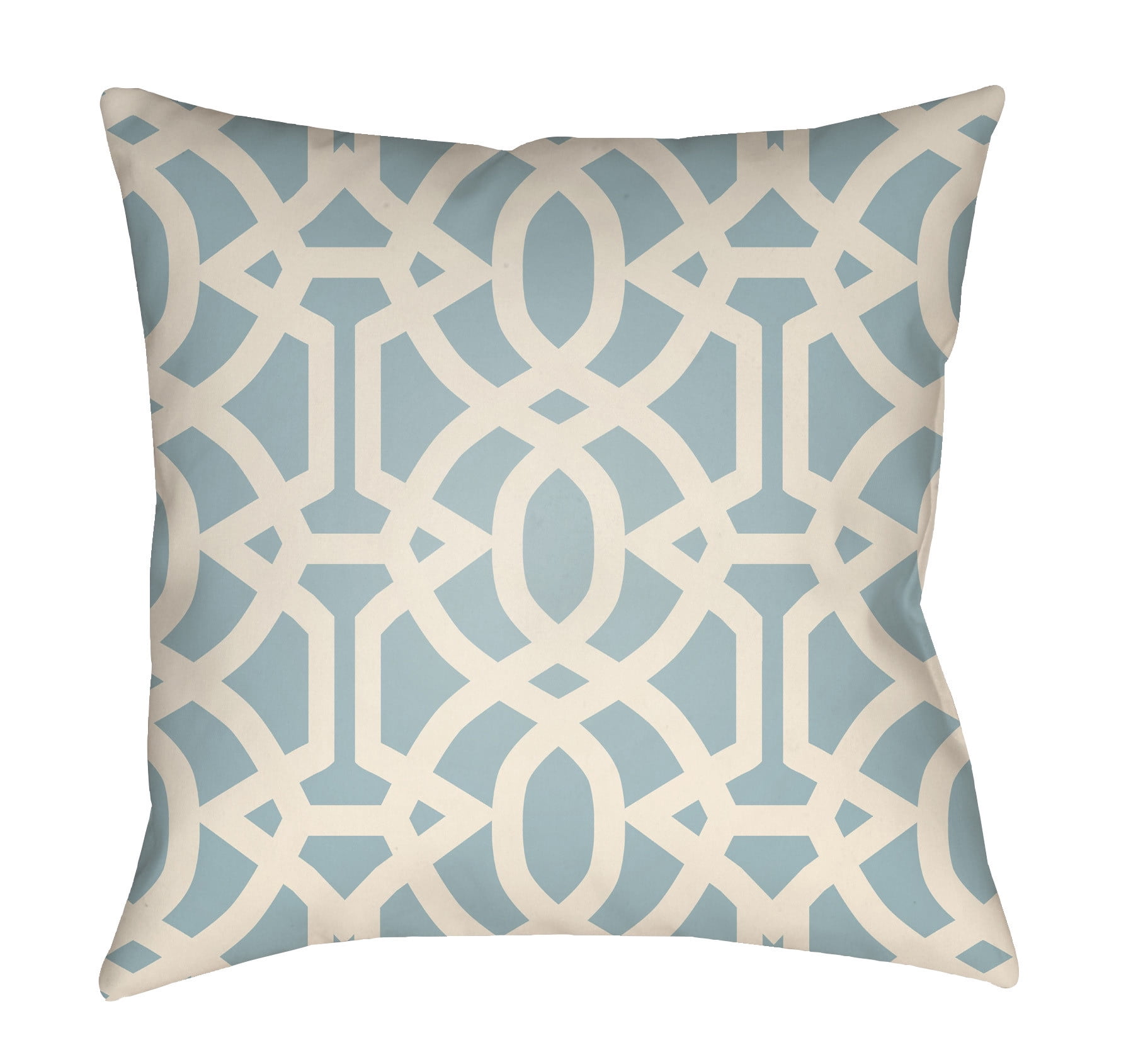 LTCH1123-2222 Litchfield Square Pillow, Light Blue & Ivory - 22 x 22 in.