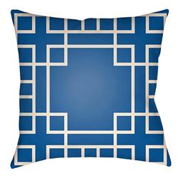 LTCH1133-1818 Litchfield Square Pillow, Royal Blue & Ivory - 18 x 18 in.
