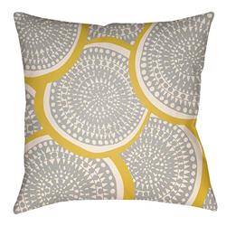 LTCH1378-2626 Litchfield Square Pillow, Bright Yellow & Ivory - 26 x 26 in.