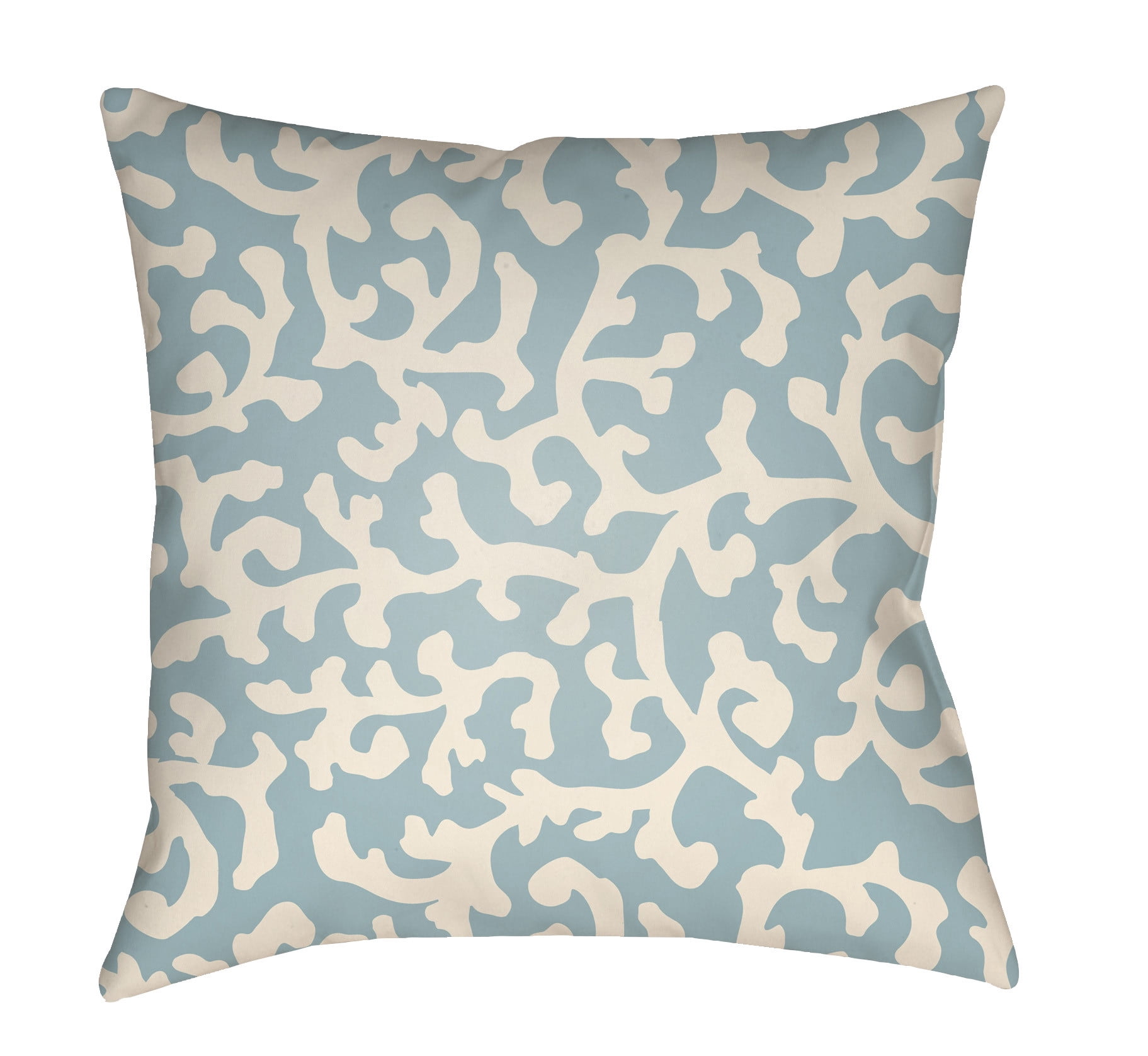 LTCH1390-1616 Litchfield Square Pillow, Light Blue & Ivory - 16 x 16 in.