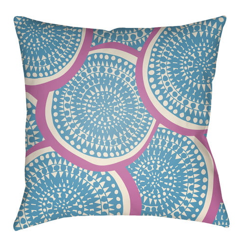 LTCH1380-1818 Litchfield Square Pillow, Light Blue & Ivory - 18 x 18 in.