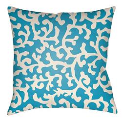 LTCH1383-2020 Litchfield Square Pillow, Aqua & Ivory - 20 x 20 in.
