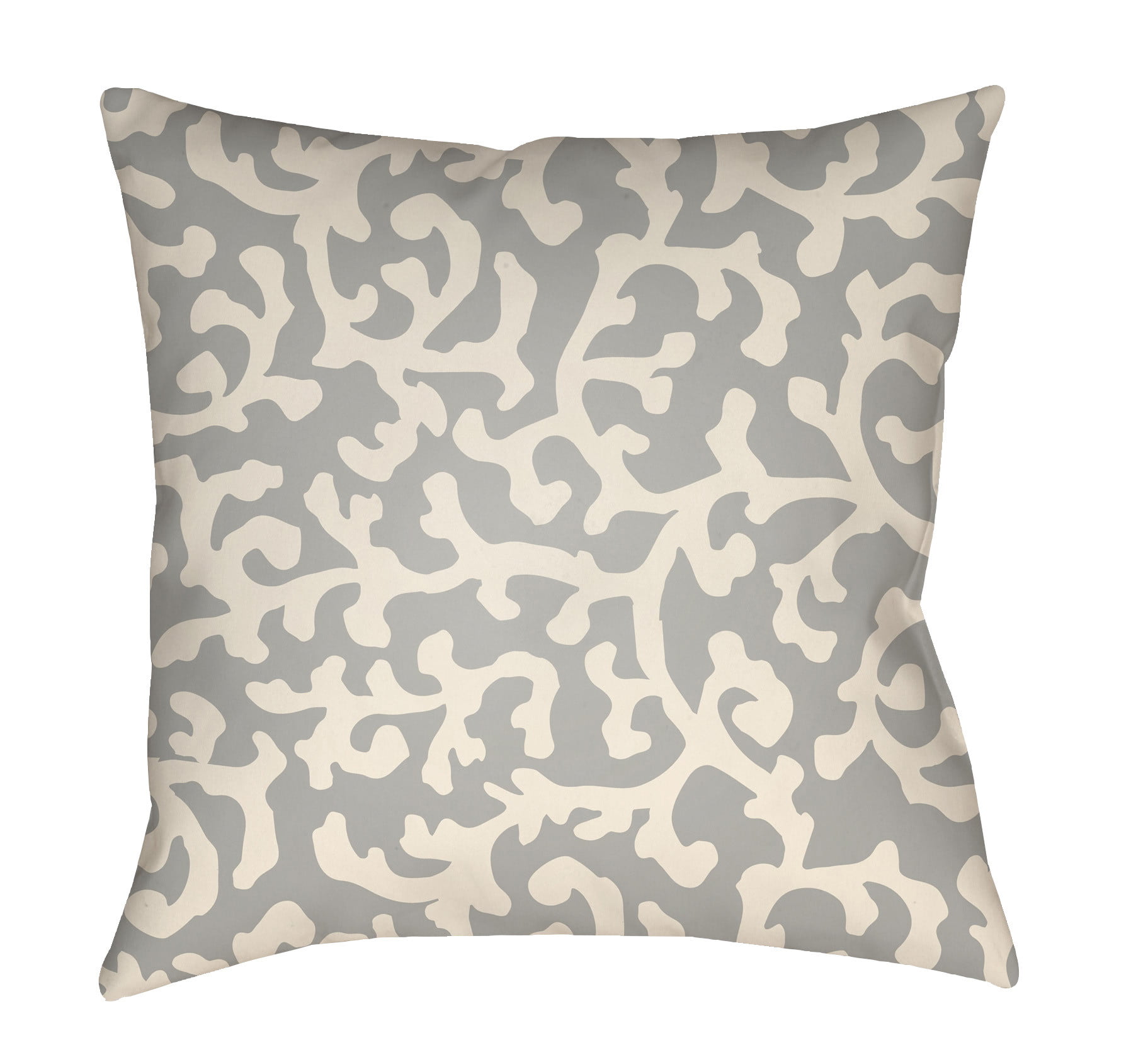 LTCH1391-2020 Litchfield Square Pillow, Gray & Ivory - 20 x 20 in.