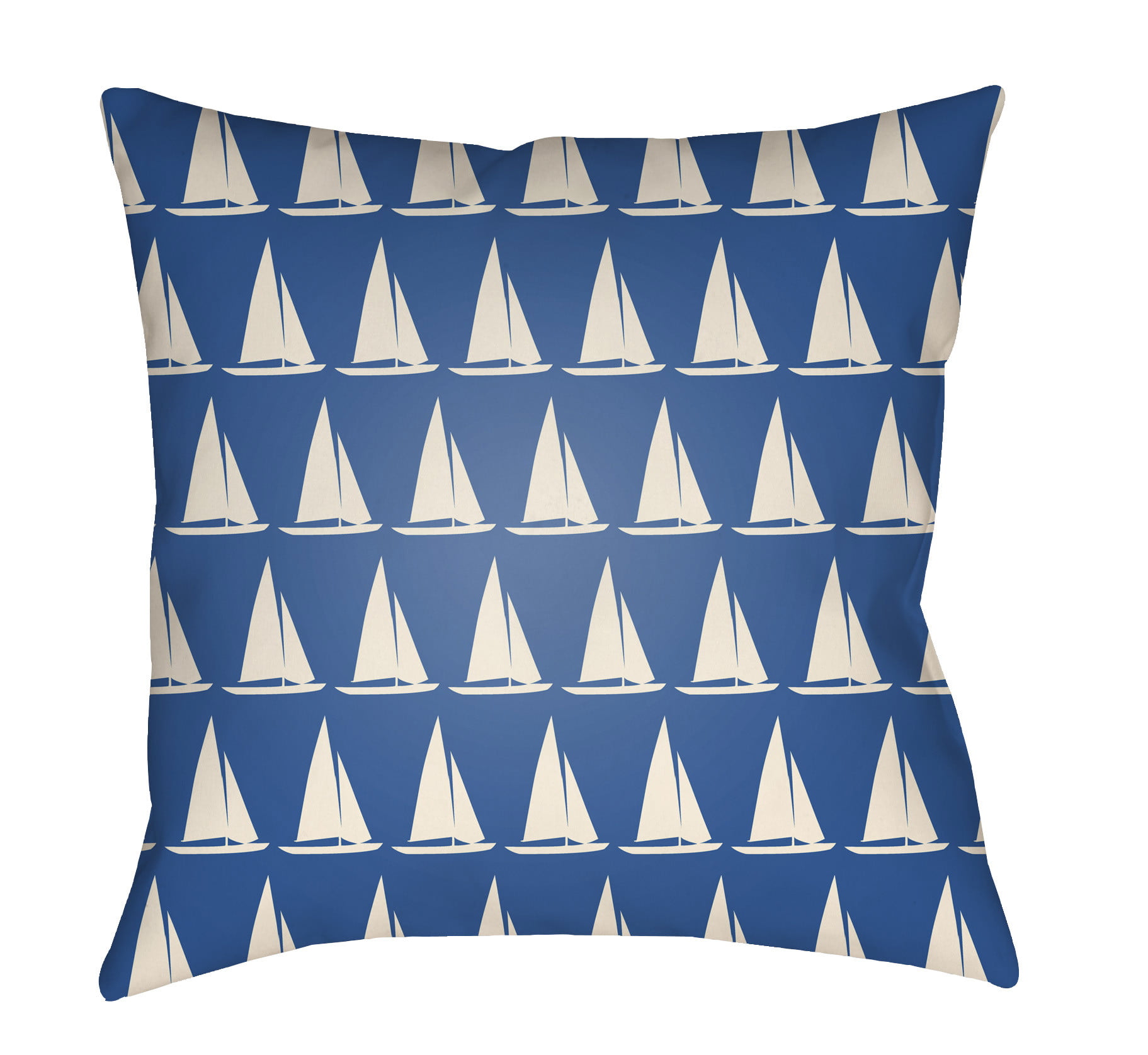 LTCH1410-2020 Litchfield Square Pillow, Royal Blue & Ivory - 20 x 20 in.