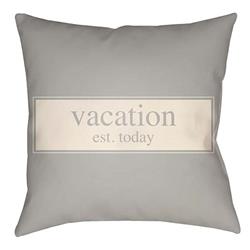 LTCH1419-2626 Litchfield Square Pillow, Gray & Ivory - 26 x 26 in.