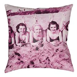 LTCH1461-2626 Litchfield Square Pillow, Magenta - 26 x 26 in.