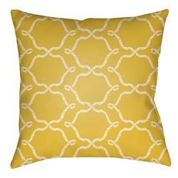 LTCH1352-2222 Litchfield Square Pillow, Bright Yellow & Ivory - 22 x 22 in.
