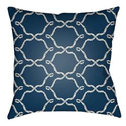 LTCH1355-2626 Litchfield Square Pillow, Navy Blue & Ivory - 26 x 26 in.