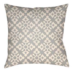 LTCH1365-2020 Litchfield Square Pillow, Gray & Ivory - 20 x 20 in.
